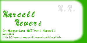 marcell neveri business card